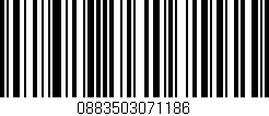 Código de barras (EAN, GTIN, SKU, ISBN): '0883503071186'