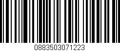 Código de barras (EAN, GTIN, SKU, ISBN): '0883503071223'