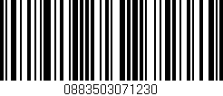 Código de barras (EAN, GTIN, SKU, ISBN): '0883503071230'