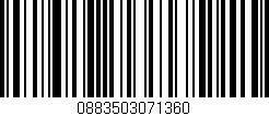 Código de barras (EAN, GTIN, SKU, ISBN): '0883503071360'