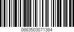 Código de barras (EAN, GTIN, SKU, ISBN): '0883503071384'