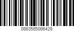 Código de barras (EAN, GTIN, SKU, ISBN): '0883585086429'