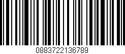 Código de barras (EAN, GTIN, SKU, ISBN): '0883722136789'