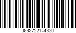 Código de barras (EAN, GTIN, SKU, ISBN): '0883722144630'