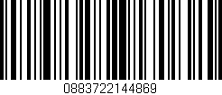 Código de barras (EAN, GTIN, SKU, ISBN): '0883722144869'