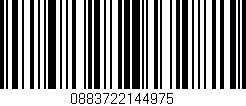 Código de barras (EAN, GTIN, SKU, ISBN): '0883722144975'