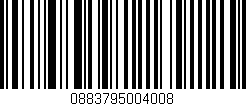Código de barras (EAN, GTIN, SKU, ISBN): '0883795004008'