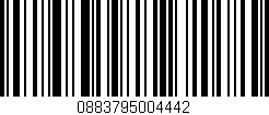Código de barras (EAN, GTIN, SKU, ISBN): '0883795004442'