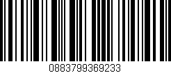 Código de barras (EAN, GTIN, SKU, ISBN): '0883799369233'
