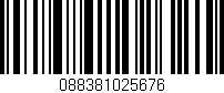 Código de barras (EAN, GTIN, SKU, ISBN): '088381025676'