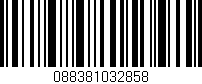 Código de barras (EAN, GTIN, SKU, ISBN): '088381032858'