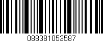 Código de barras (EAN, GTIN, SKU, ISBN): '088381053587'