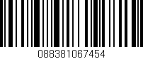 Código de barras (EAN, GTIN, SKU, ISBN): '088381067454'