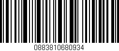 Código de barras (EAN, GTIN, SKU, ISBN): '0883810680934'