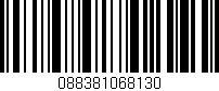 Código de barras (EAN, GTIN, SKU, ISBN): '088381068130'