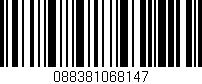 Código de barras (EAN, GTIN, SKU, ISBN): '088381068147'