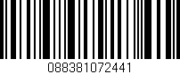 Código de barras (EAN, GTIN, SKU, ISBN): '088381072441'