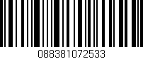 Código de barras (EAN, GTIN, SKU, ISBN): '088381072533'