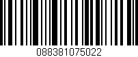 Código de barras (EAN, GTIN, SKU, ISBN): '088381075022'