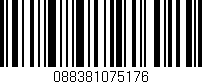 Código de barras (EAN, GTIN, SKU, ISBN): '088381075176'