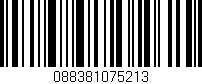 Código de barras (EAN, GTIN, SKU, ISBN): '088381075213'