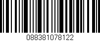 Código de barras (EAN, GTIN, SKU, ISBN): '088381078122'
