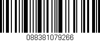 Código de barras (EAN, GTIN, SKU, ISBN): '088381079266'