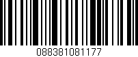 Código de barras (EAN, GTIN, SKU, ISBN): '088381081177'