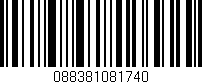 Código de barras (EAN, GTIN, SKU, ISBN): '088381081740'