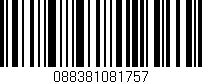 Código de barras (EAN, GTIN, SKU, ISBN): '088381081757'