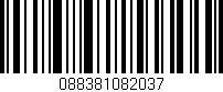 Código de barras (EAN, GTIN, SKU, ISBN): '088381082037'