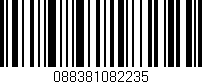 Código de barras (EAN, GTIN, SKU, ISBN): '088381082235'