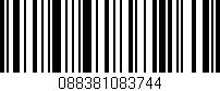 Código de barras (EAN, GTIN, SKU, ISBN): '088381083744'