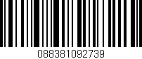 Código de barras (EAN, GTIN, SKU, ISBN): '088381092739'