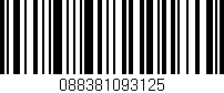 Código de barras (EAN, GTIN, SKU, ISBN): '088381093125'