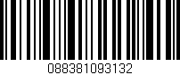Código de barras (EAN, GTIN, SKU, ISBN): '088381093132'
