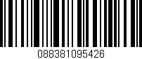 Código de barras (EAN, GTIN, SKU, ISBN): '088381095426'