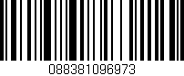 Código de barras (EAN, GTIN, SKU, ISBN): '088381096973'
