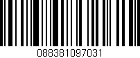 Código de barras (EAN, GTIN, SKU, ISBN): '088381097031'
