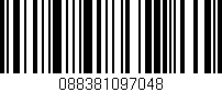 Código de barras (EAN, GTIN, SKU, ISBN): '088381097048'