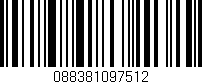 Código de barras (EAN, GTIN, SKU, ISBN): '088381097512'