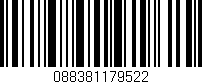 Código de barras (EAN, GTIN, SKU, ISBN): '088381179522'