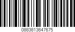 Código de barras (EAN, GTIN, SKU, ISBN): '0883813647675'