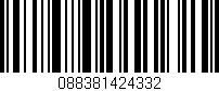 Código de barras (EAN, GTIN, SKU, ISBN): '088381424332'