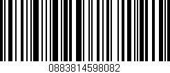 Código de barras (EAN, GTIN, SKU, ISBN): '0883814598082'