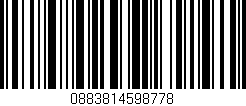 Código de barras (EAN, GTIN, SKU, ISBN): '0883814598778'