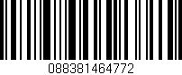 Código de barras (EAN, GTIN, SKU, ISBN): '088381464772'