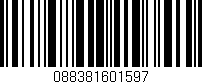 Código de barras (EAN, GTIN, SKU, ISBN): '088381601597'