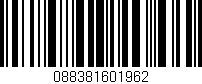 Código de barras (EAN, GTIN, SKU, ISBN): '088381601962'