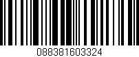 Código de barras (EAN, GTIN, SKU, ISBN): '088381603324'